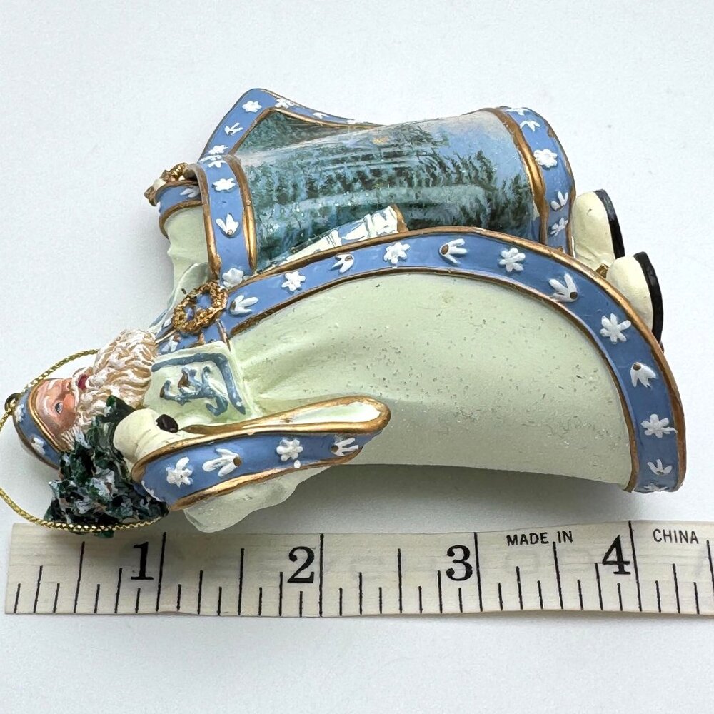 Vtg Thomas Kinkade Frosty Christmas Eve Santa Ornament Old World Santas 2003 - Picture 4 of 11